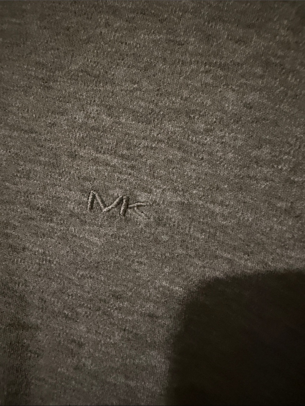 Michael Kors Men's Heather Gray Polo Shirt - Picture 3 of 4